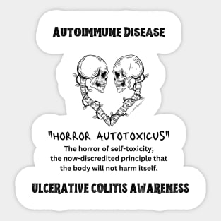 Ulcerative Colitis Awareness, Horror Autotoxicus Sticker